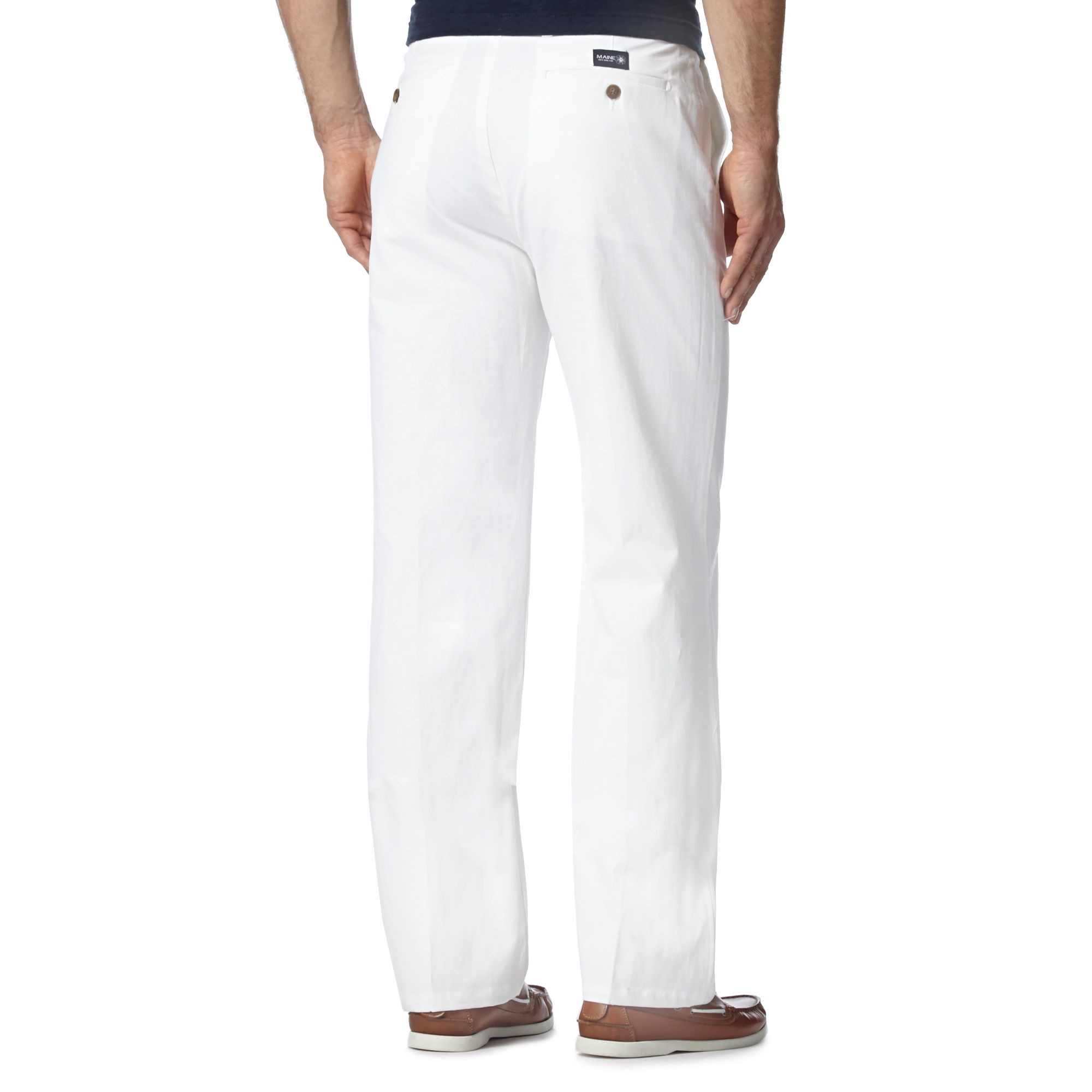 Shop by category Shop now for Men's White Pants including Pleated Men's White Pants, Drawstring Men's White Pants and Dress Men's White Pants at Macy's. Mens White Pants. Narrow by Brand. Perry Ellis. Dockers. INC International Concepts. Under Armour. Cubavera. Nike. Polo Ralph Lauren. See More. NEW Dockers Signature Lux Cotton Straight Fit Stretch.