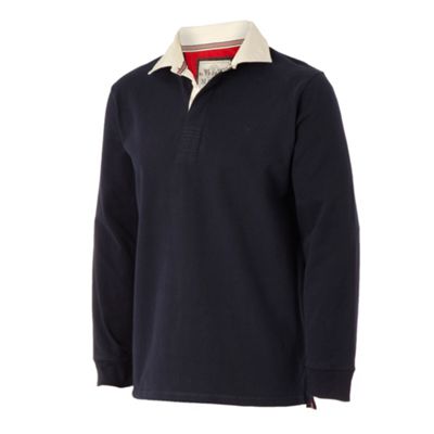 Navy washed rugby shirt