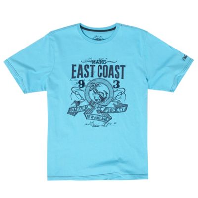 Turquoise nautical society t-shirt