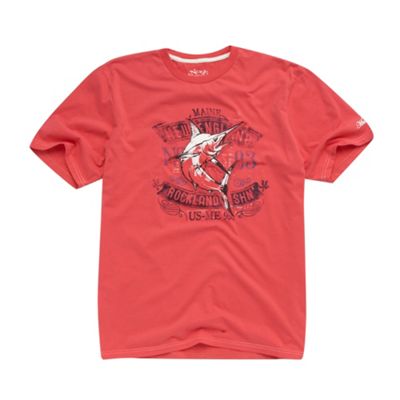 Rose shark graphic t-shirt