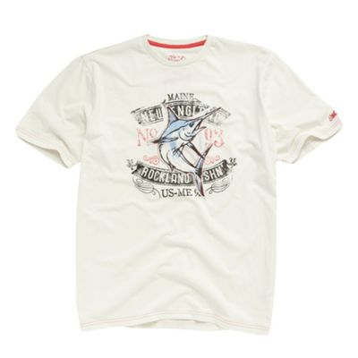 Maine New England White shark graphic t-shirt