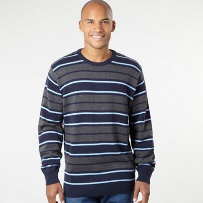 Light blue varied stripe jumper