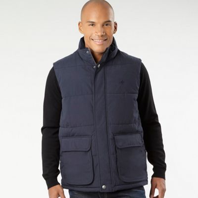 Navy horizontal padded gilet