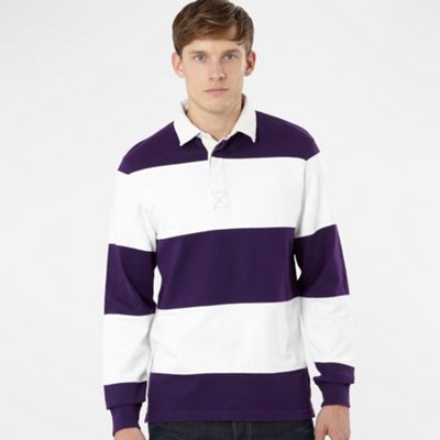 Purple stripe rugby shirt