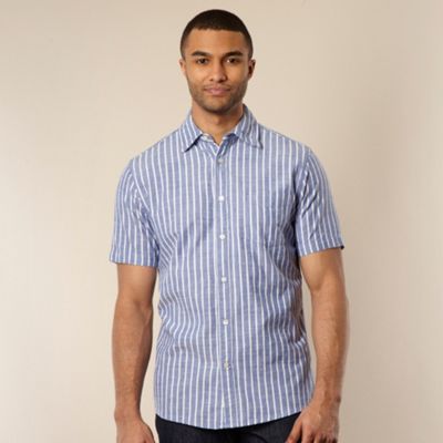 Big and tall blue bengal striped oxford shirt                                                                                   