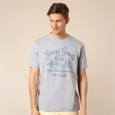 Pale blue 'Finest Goods' t-shirt                                                                                                
