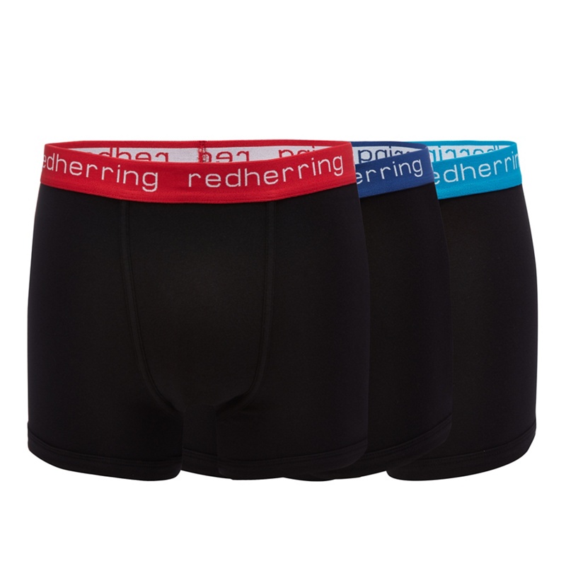 Red Herring - 3 Pack Black Hipster Trunks Review