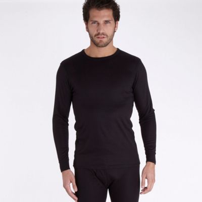 Black thermal long sleeved t-shirt