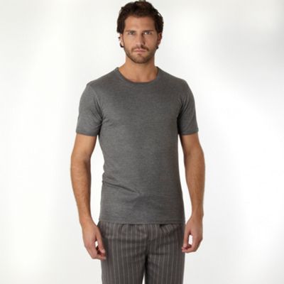 Grey thermal short-sleeved t-shirt