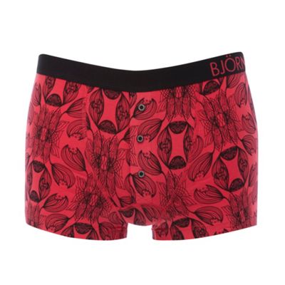 Pink wallpaper boxer shorts