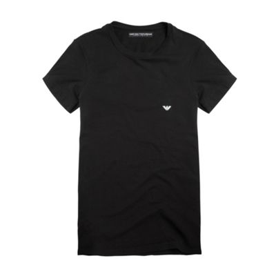 Emporio Armani Black crew neck short sleeve t-shirt