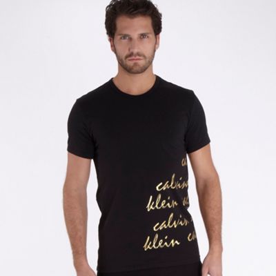 Calvin Klein Black gold logo t-shirt