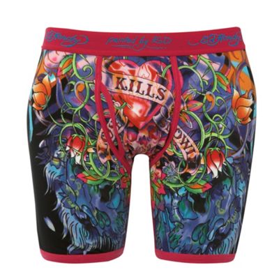 Pink love kills boxer briefs