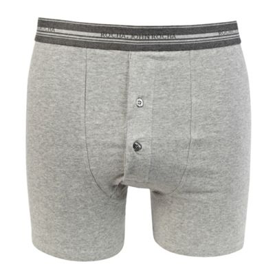 Grey Striped Waistband Boxer Briefs
