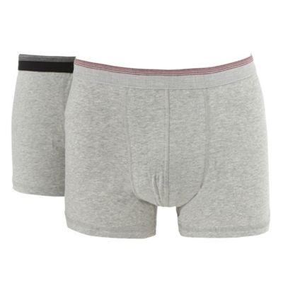 Pack of two light grey hipster trunks