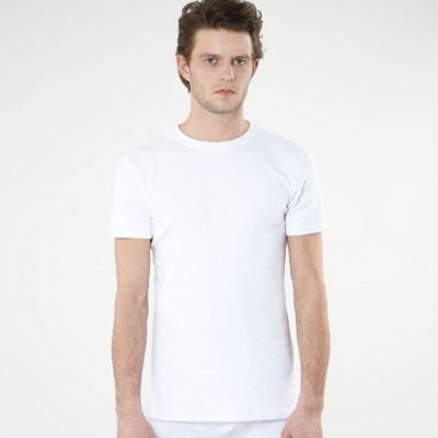 White plain thermal t-shirt
