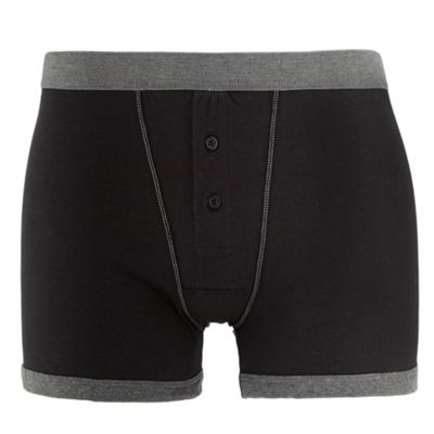 Black buttoned boxer shorts