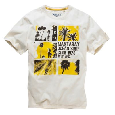 Off white organic palm tree print t shirt