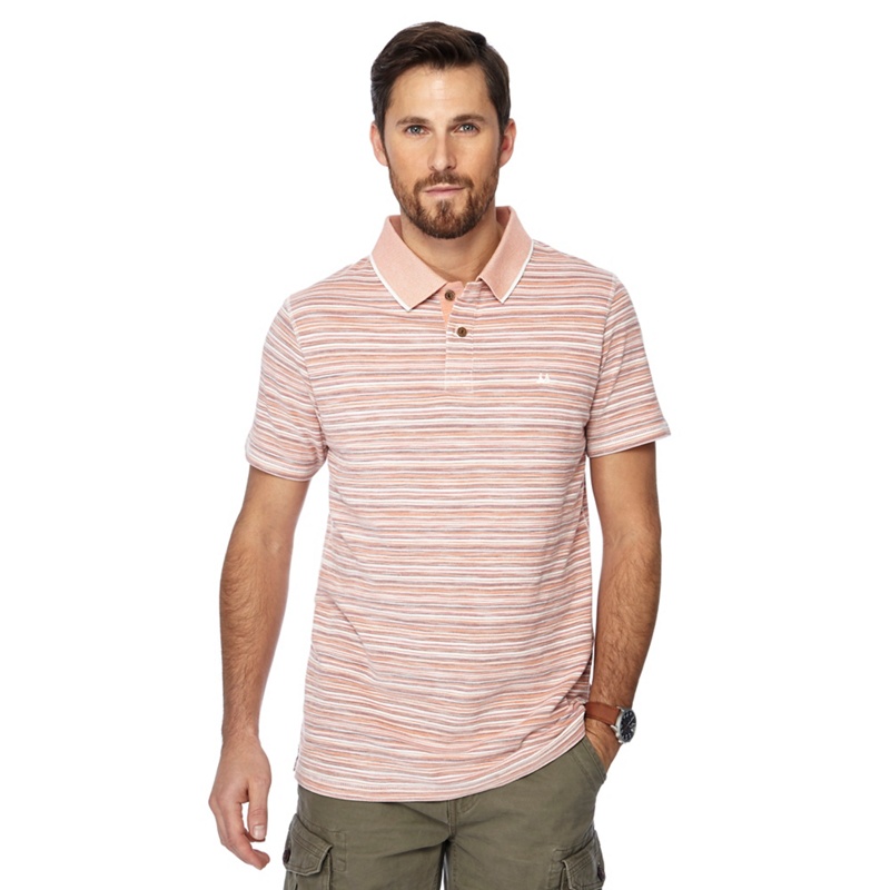 Mantaray - Orange Fine Striped Polo Shirt Review