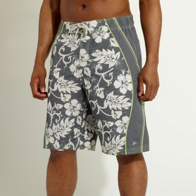 Dark grey cut and sew board shorts