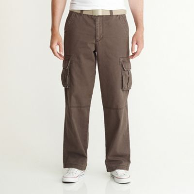 Chocolate cargo trousers