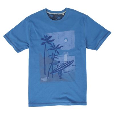 Mantaray Blue Palm Tree t-shirt