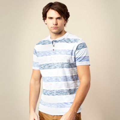 Mantaray Blue sketched stripe t-shirt