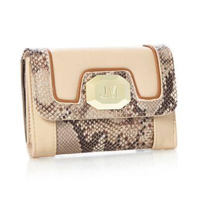 Designer Natural Snake Panel Purse                                                                                              