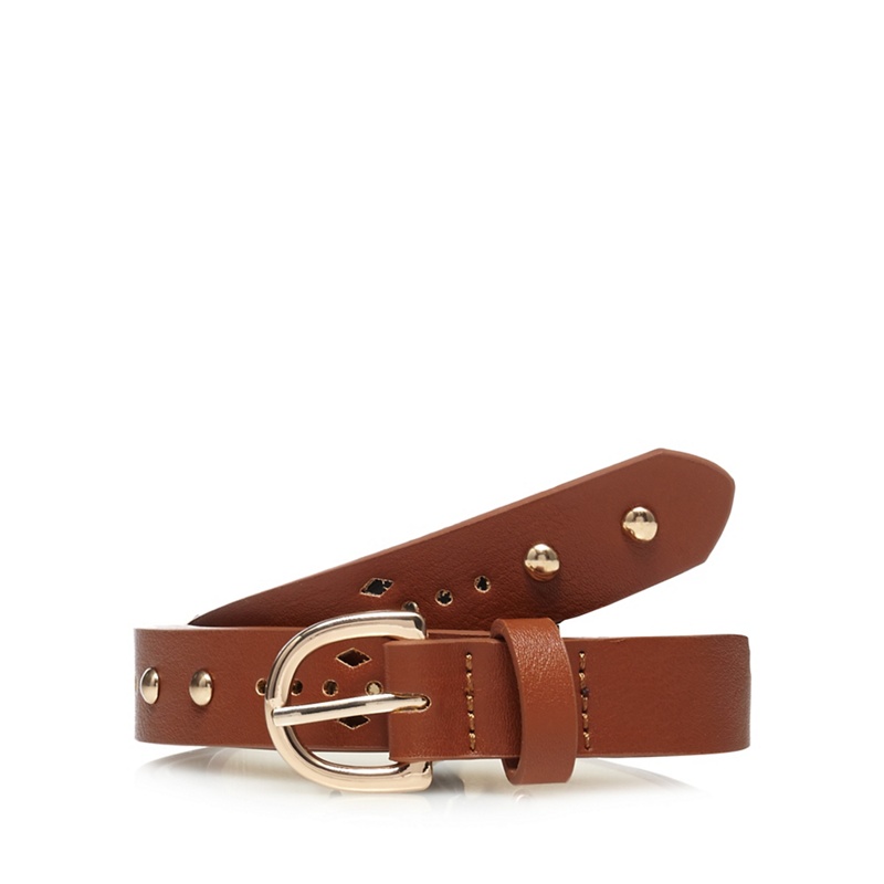 Mantaray - Tan Studded Slim Belt Review