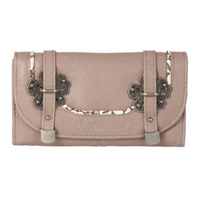 Taupe Stirling hibiscus purse