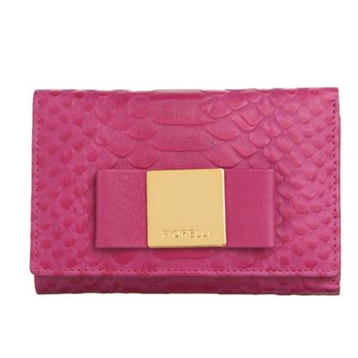 Pink small trifold purse