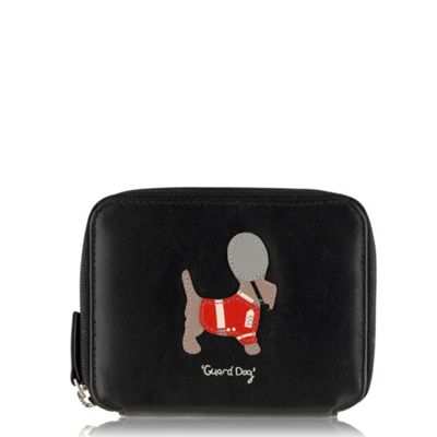 Black small zip around purse