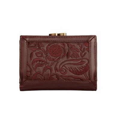 Burgundy small 'Katya' purse