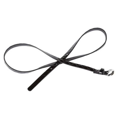 Pack of two skinny belts