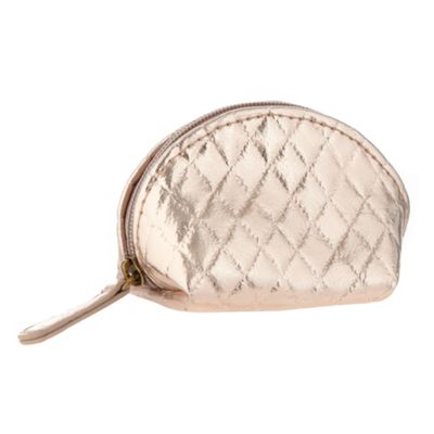 Gold metallic mini coin purse