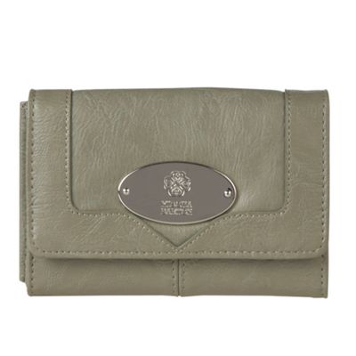 Light Green Grained Flap Over Purse