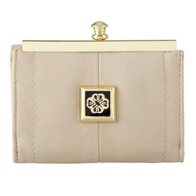 Cream Small Pleat Front Purse