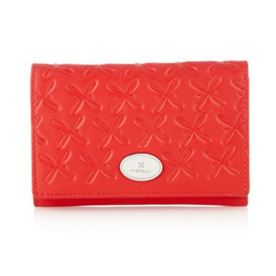 Red Small Logo Debossed Purse                                                                                                   