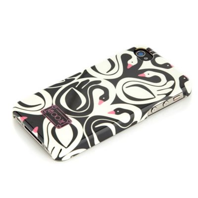 Designer Cream Swan Printed Phone Case                                                                                          