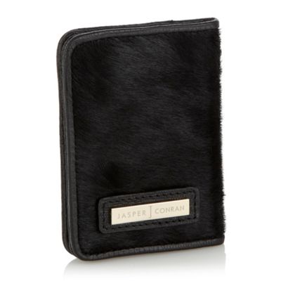 Designer Black Leather Card Holder                                                                                              