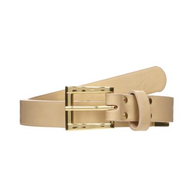 Cream Link Detail Trouser Belt                                                                                                  