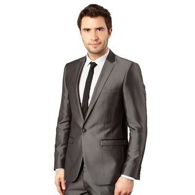 Light grey tonic suit jacket