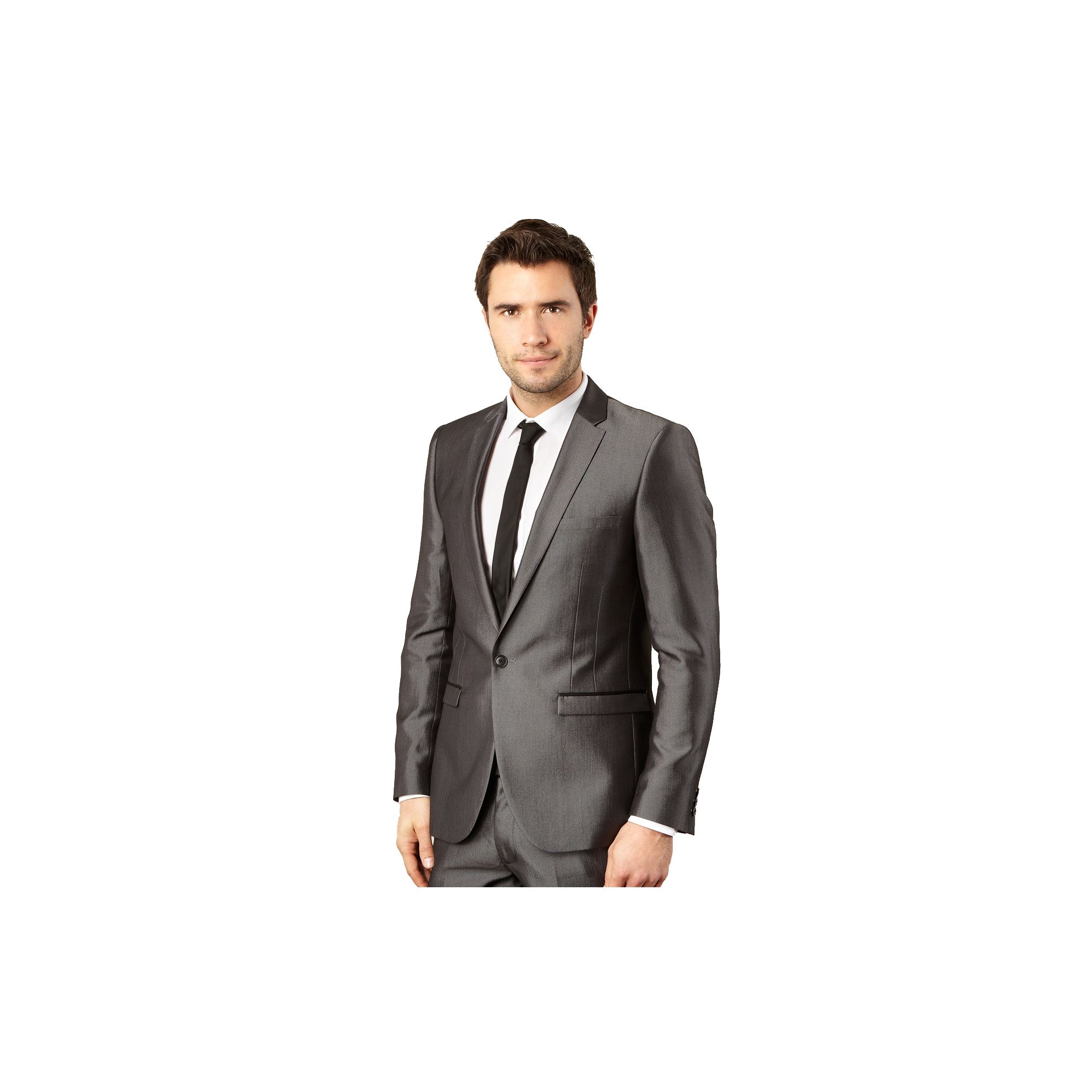 Red Herring Red Line Mens Light Grey Tonic Suit Jacket From Debenhams