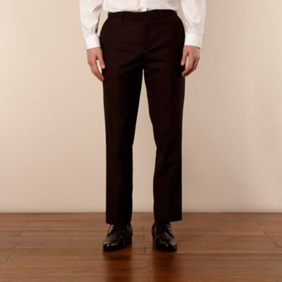 Wine lapel suit trousers                                                                                                        
