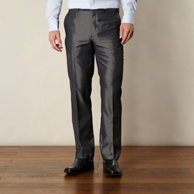 Thomas Nash Big and tall grey sheen effect formal trousers | Debenhams