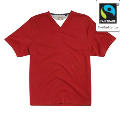 Red Fairtrade cotton t-shirt