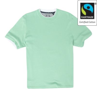 Fairtrade Maine5G Pale green crew neck t-shirt