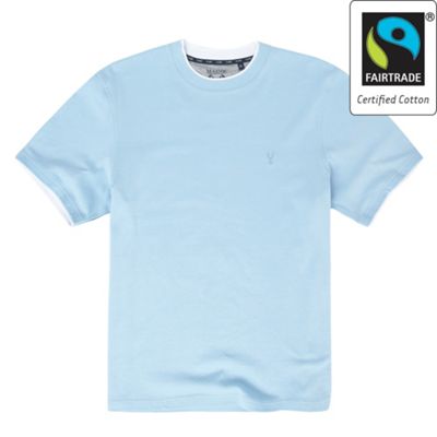 Light blue crew neck t-shirt