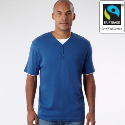 Blue v-neck t-shirt