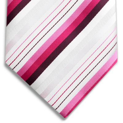 Pink textured stripe tie                                                                                                        